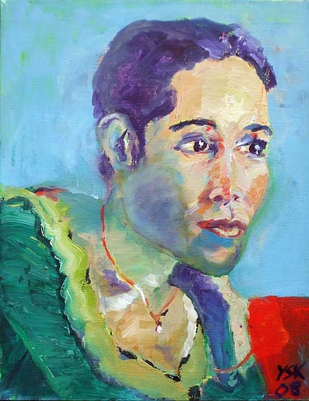 Sold! Somaly, oil on canvas, 60X40cm- SOLD!