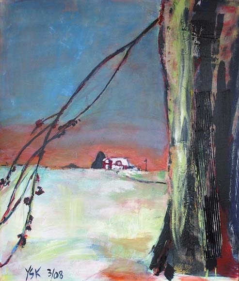 Canadian winter, oil, 100X80cm- SOLD!