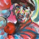 Baloon man, acrylic on canvas, 40X30cm