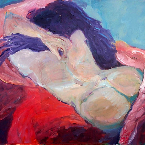 SOLD!yearning, oil on canvas, 80X80cm-SOLD!