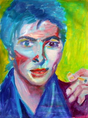 feminine Bowie, oil, 65X50cm