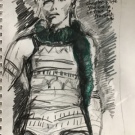 Be true to yourself, graphite on paper, 30x25cm