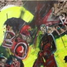 Bowie in Berlin, acrylic on canvas, 50X70cm