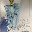 Searching for music is like searching for God,  watercolor, 30 x25cm