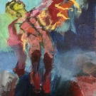 Ikarus, acrylic on canvas, 30x20cm