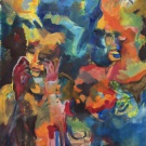 We Can Be Heroes Just For One Day, acrylic on Canvas, 150x125cm