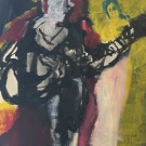 In the Shadow, 40x30cm, acrylic and ink on paper