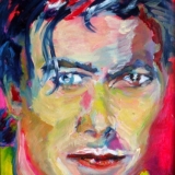 masculine Bowie, oil on canvas, 40X30- SOLD!