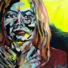 Lady Grinning Soul, acrylic on canvas, 40X60cm