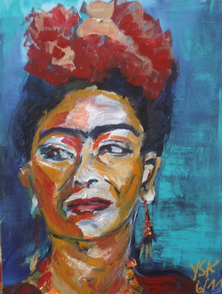 Frida, acryl on canvas, 40X30cm