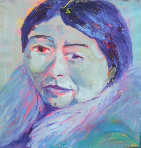 Inuit calm, oil on canvas, 60X60cm- SOLD!