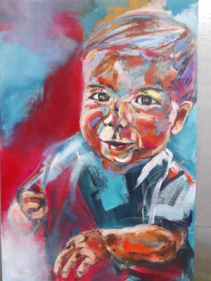 Little Leo, oil on canvas 90X60cm- SOLD!