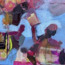 The wait, oil on board, 30x60cm
