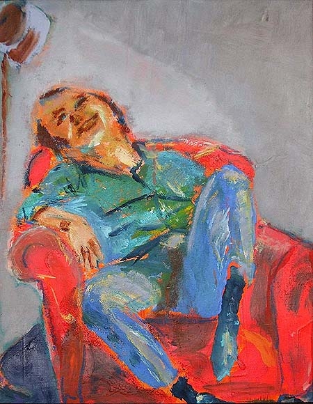 SOLD! the laughing man, oil, 60X40cm