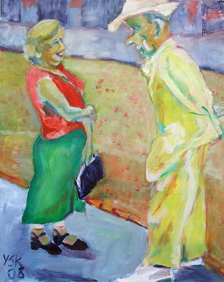 The Flirt, oil on canvas, 80 x 100 cm - SOLD!