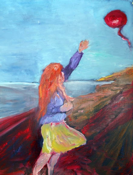 Letting go , oil on canvas, 50 x 65 cm - SOLD!