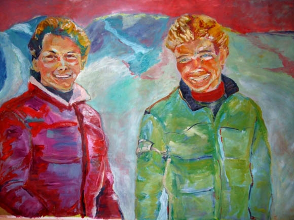 Ron and Colin, oil on canvas, 170X210- SOLD!